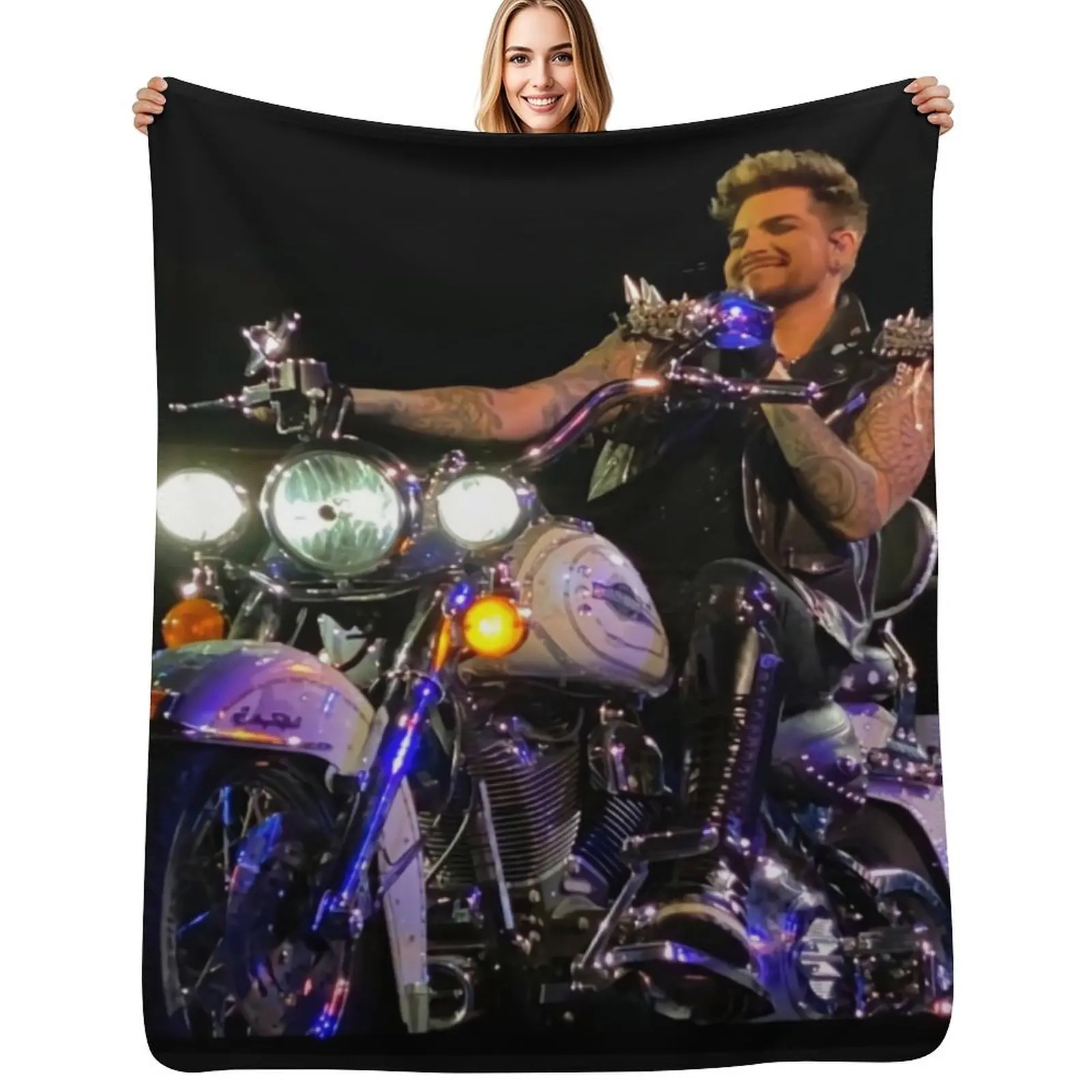 

adam lambert rebon Throw Blanket Travel Soft warm winter Blankets