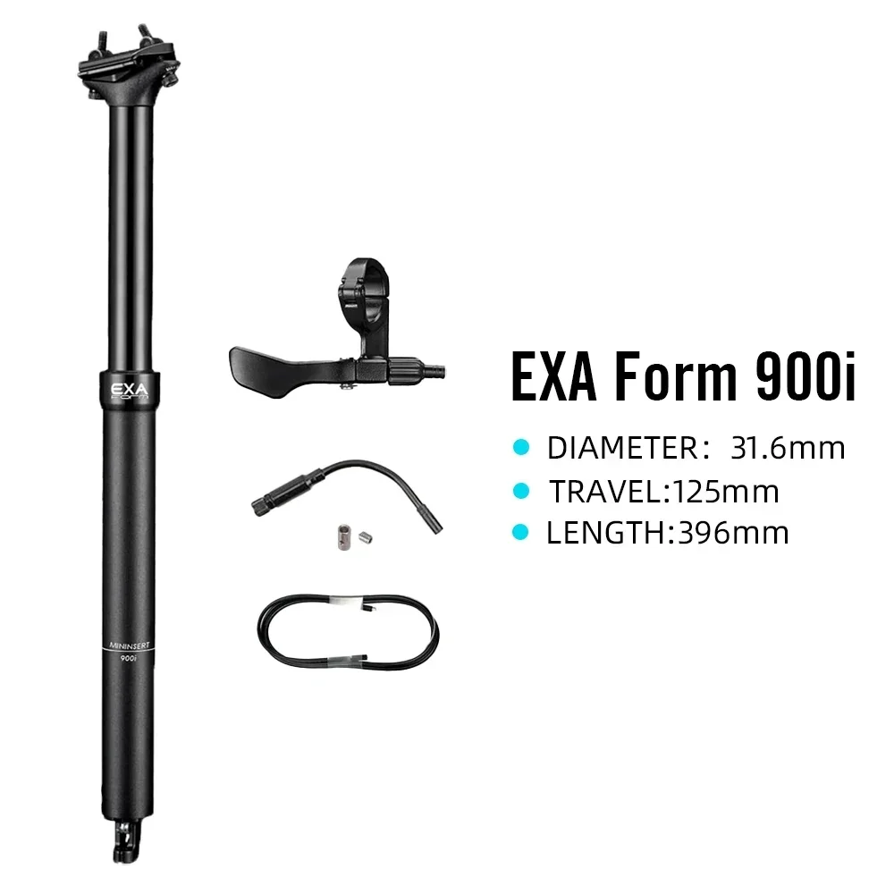 

KS 900i EXA MTB Dropper Seatpost Internal Cable Routing Suspension 31.6MM 396mm 125mm Remote Control Seat Post Cycling Bike Part