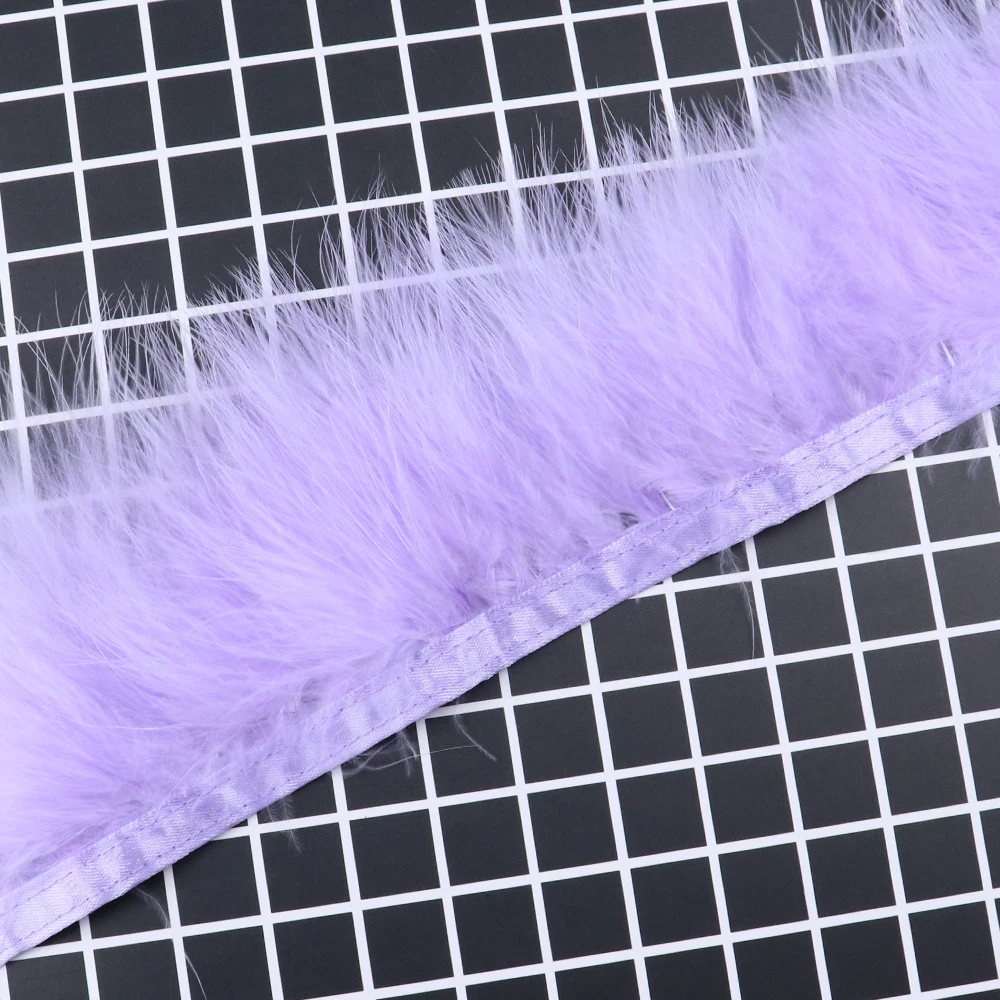 1/10 Meter Lila Truthahn-Marab – Feather Trim Marabou Bewertung und Preis