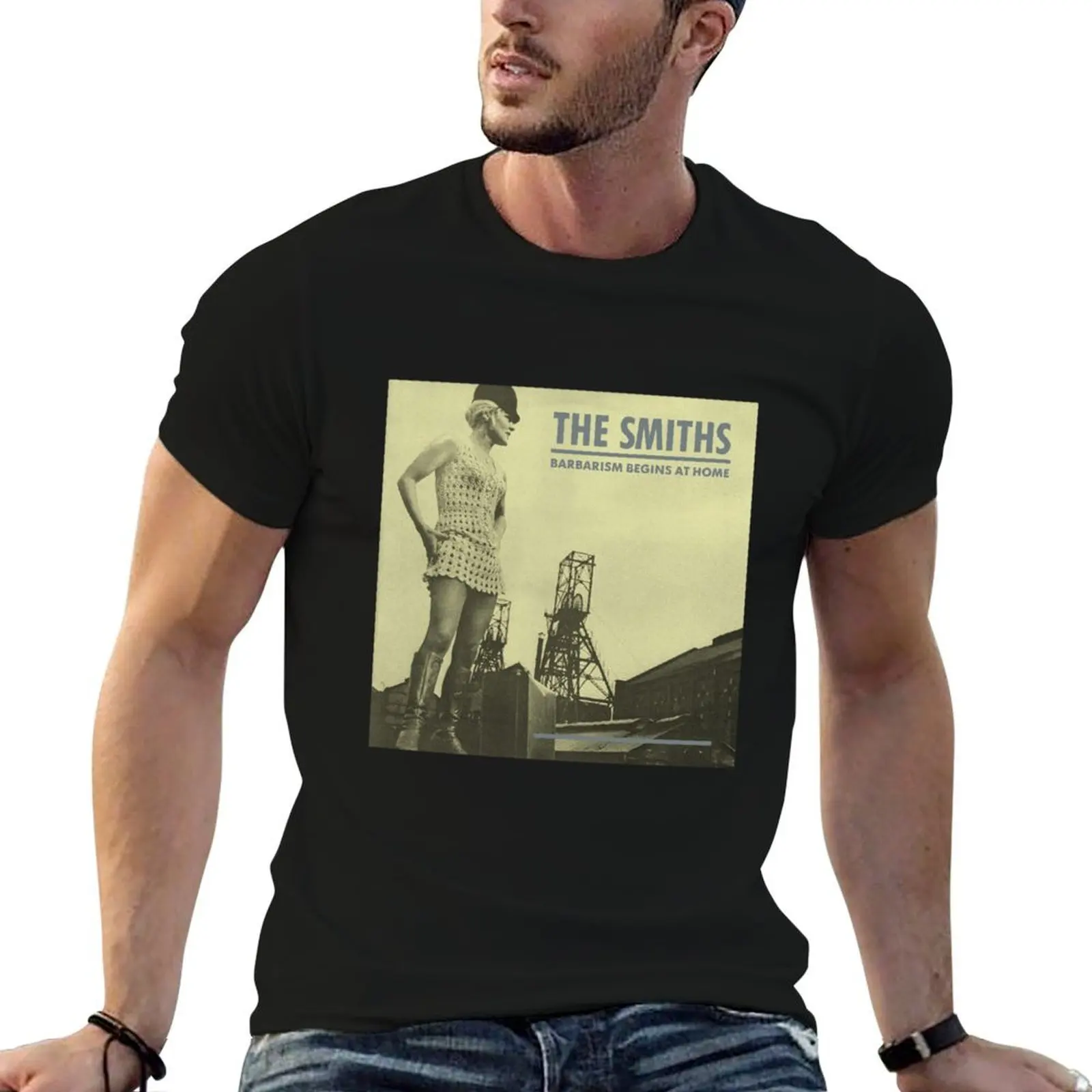 Футболка The Smiths Barbarism Begins At Home, повседневная футболка больших размеров