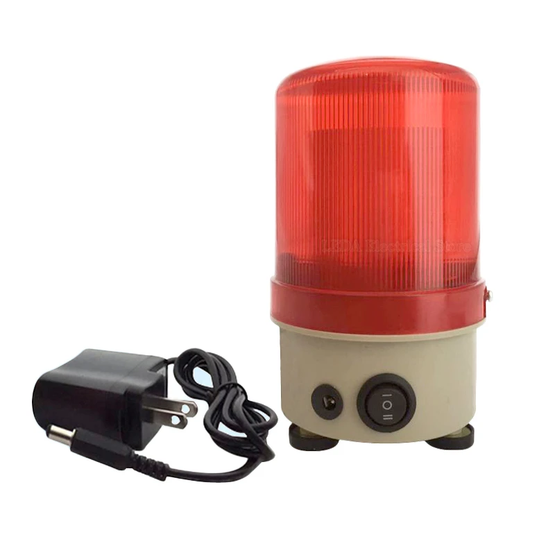 Lâmpada de alarme rotativa com parafuso LED, luz de advertência, sinal de bateria portátil, CDDC-1101J, 1Pc