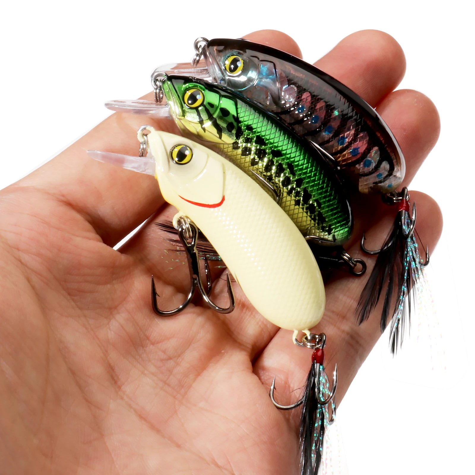 طعم صيد GOBAIT من نوع كرانكبيت - مراجعة Fishing Hook Treble وسعره