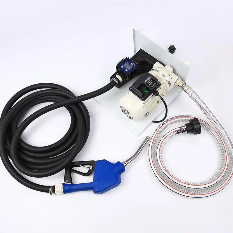 Urea Distributor Pump Set Self-priming Diaphragm Pump With Switch, K24 Electronic Flowmeter Stainless Steel Side Plate