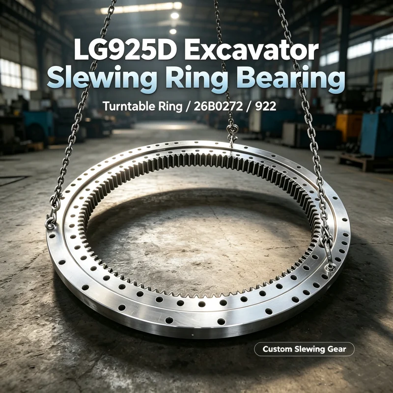 LG925D Excavator Slewing Ring Bearing Turntable  Ring 26b0272 922 Custom Slewing Gear