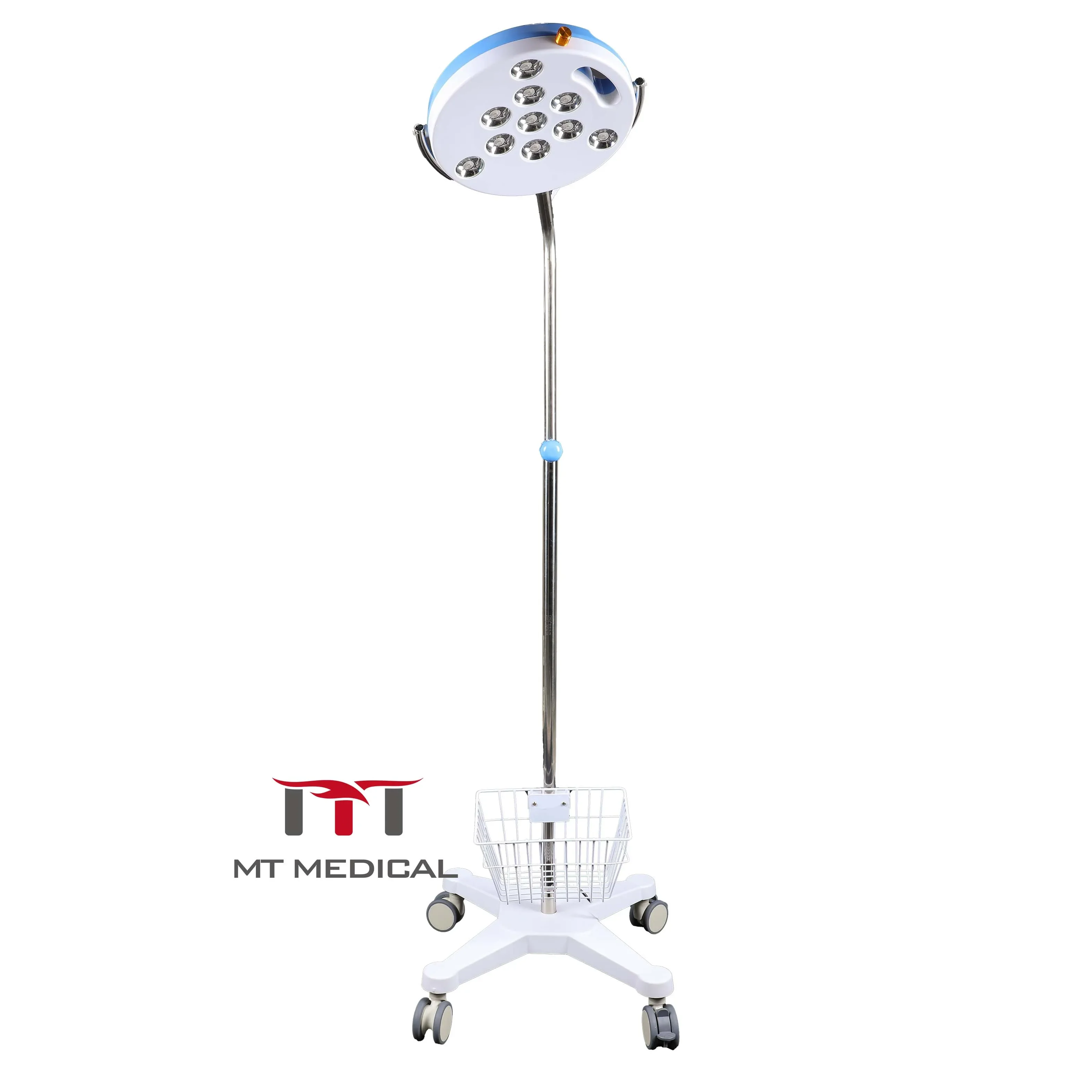 HOCHEY Medical Hospital Mobile Stand LED Exam Light Adjustable LED Operating Lamp Portable Ceiling Examination Light