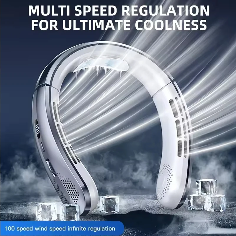 

Hanging Neck Fan Portable Rechargeable Fan Outdoor Camping Sports Travel Bladeless Neckband Electric fan Air Cooler Ventilador