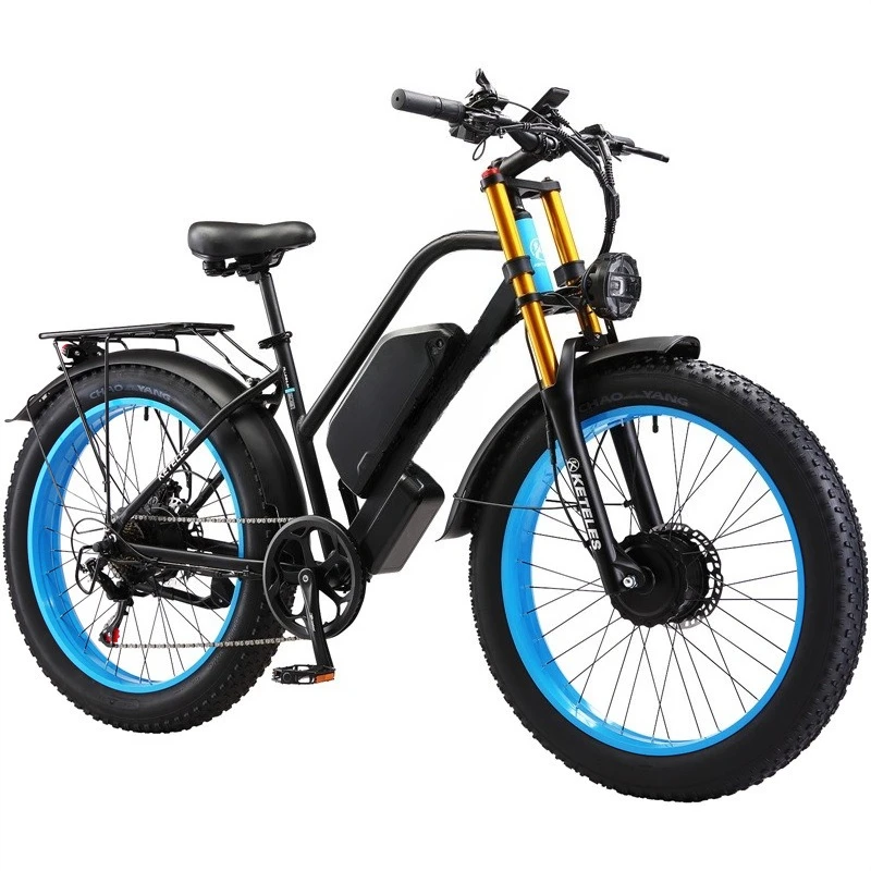 

Lithium electric mountain bike, dual electric shock absorption 26-inch youth
