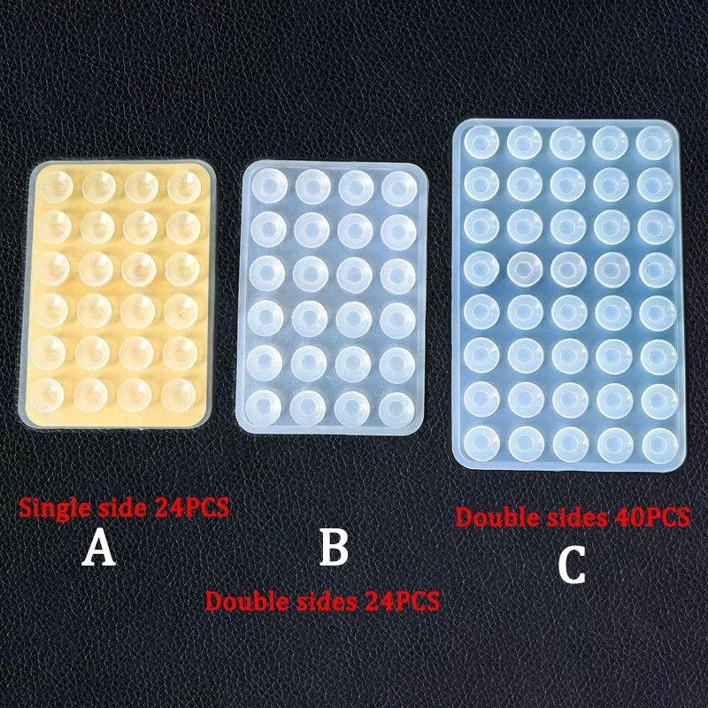 Silicone World Square Silicone Mobile Phone Fixing Suction Cup Car Mounted Bracket Phone Case Universal Anti Slip Suction Cup