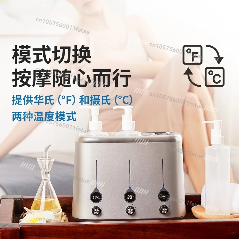 Single bottle three bottles essential oil heater massage oil heater