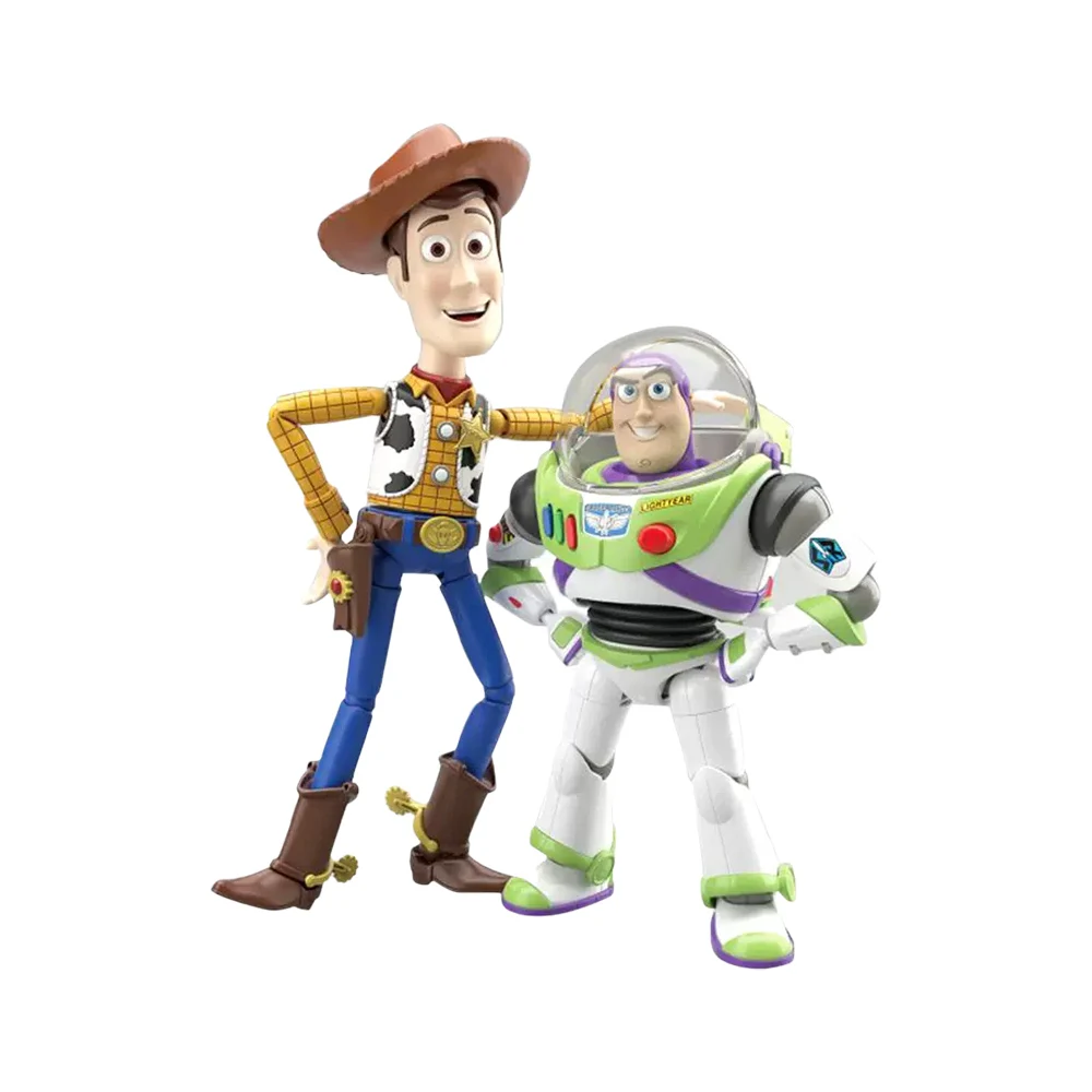 ในสต็อก BANDAI Original Cinema-rise Toy Story 4 Buzz Lightyear Woody อะนิเมะรูปประกอบของเล่นสะสมของขวัญเด็ก