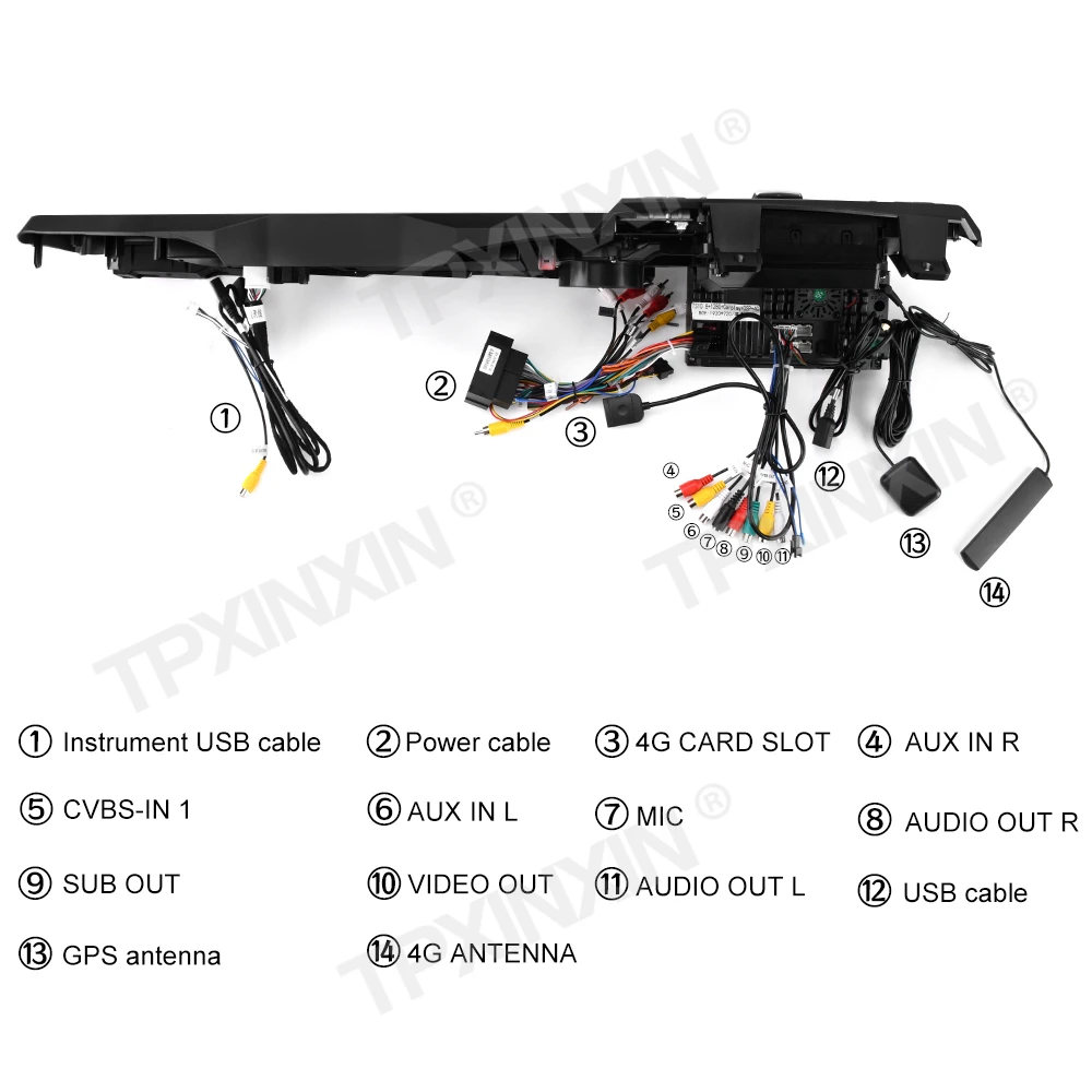 Hot Items Car Radio For Jeep Wrangler JL Gladiator JT 2018-2024 Dashboard Speed Meter Screen Carplay 4*4 Digital Cluster Unit 5G