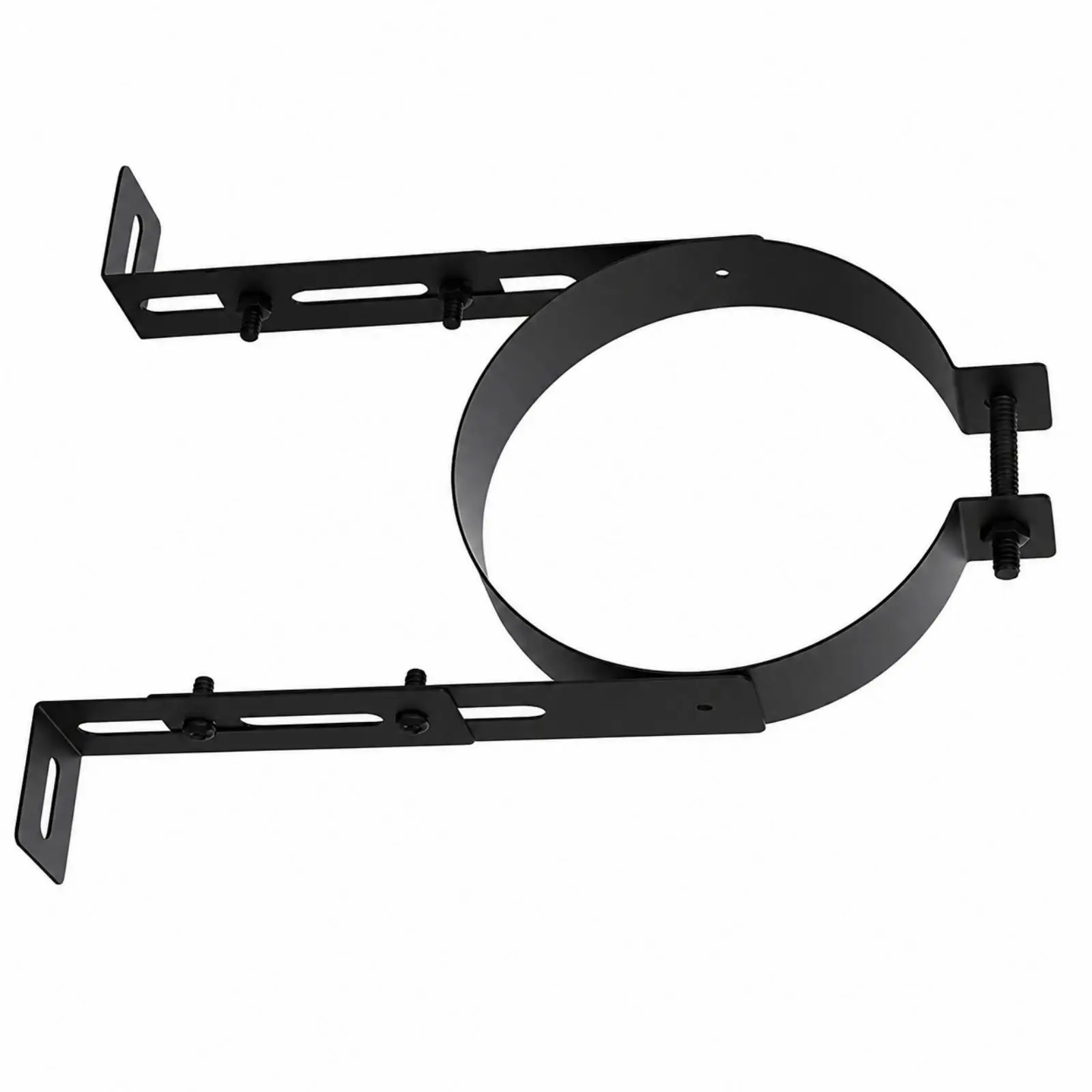 Wall Mount Chimney Support Bracket Stainless Steel Flue Pipe Holder Adjustable Arms for Log Burner Heating Vent