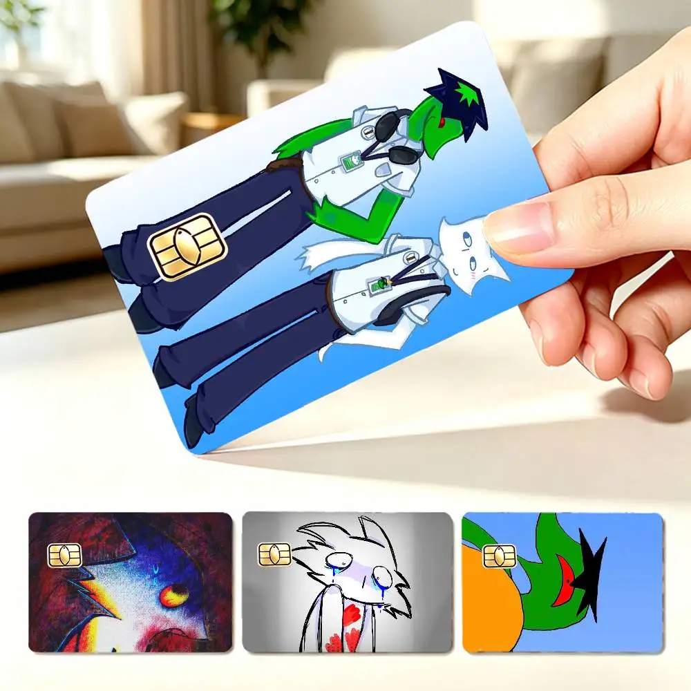H-House Of P-Puso Bayani  4pcs 1Set Card Stickers Small Waterproof Chip 4PCS Card Sticker Anti-Scratch