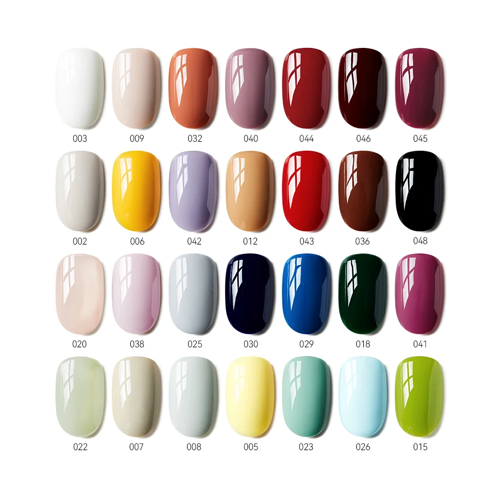 MAYCHAO 48 Colors Gel Nail polish 5ml Construction Gel Portable Builder Art French Nail Gum Clear Natural Color Soak Off UV LED