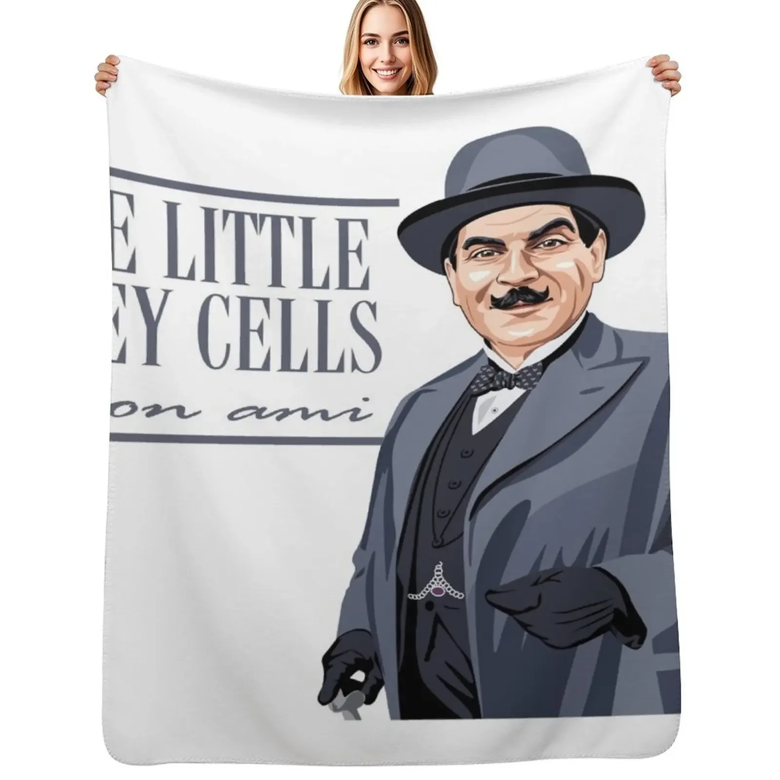 

POIROT Mon ami Throw Blanket Kid'S Sofa Furrys for babies Blanket