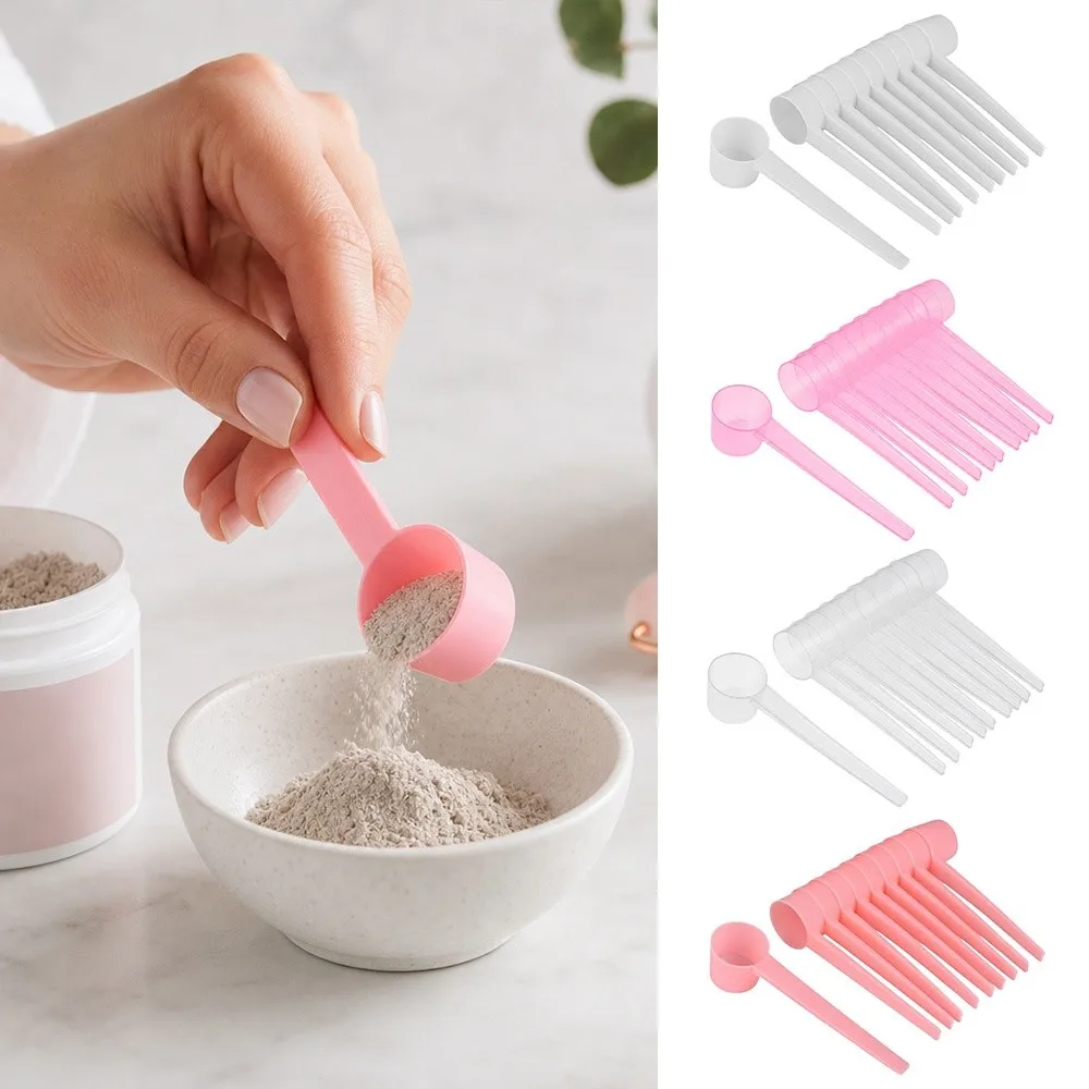 10Pcs New 5g Measuring Spoons Reusable Easy Measuring Coffee Scoop PP Plastic Powder Scoop DIY Use