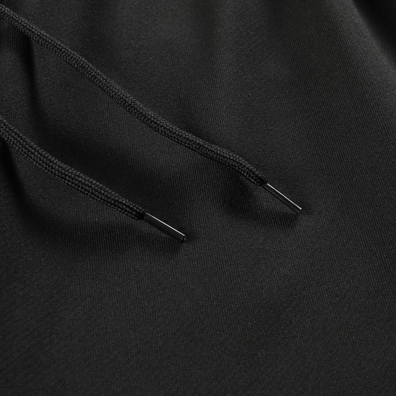 Herrenhose mit seitlichen Streifen, gerader Schnitt, Strickstoff, Fitness- und Jogginghose, Herrenhose mit elastischem Bund, Freizeitkleidung für den Frühling. – Detail 8