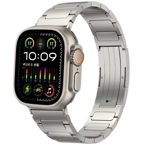 Correa De Titanio Para Apple Watch Uitra 2 49Mm 10 9 8 7