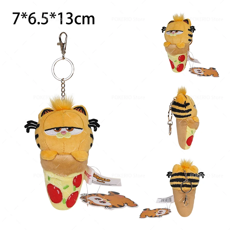 Originele Garfield Family Pluche Speelgoed Pizza Garfield Kat Tas Kawaii Odie Hanger Rugzak Decoratie Gevuld Anime Schattig Speelgoed