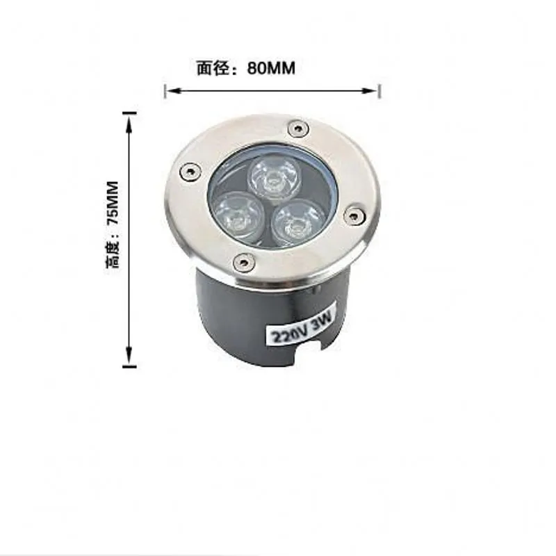 도매 고품질 3W LED 지하 조명 IP65 LED 빌라 램프 야외 램프, IP65 IP66 IP67 IP68 AC12V 12V