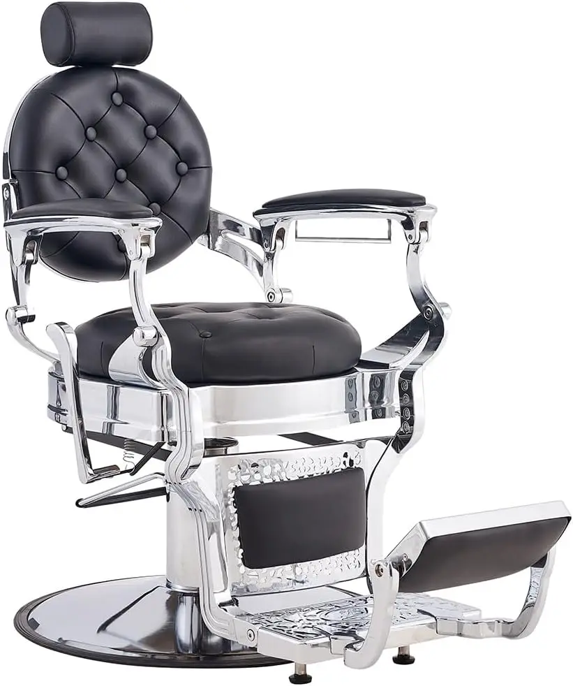 Barber Chair Salon Chair Hair Stylist, Vintage Heavy Duty 700lbs Hair Styling Chairs for Barbershop Beauty Tattoo Massage