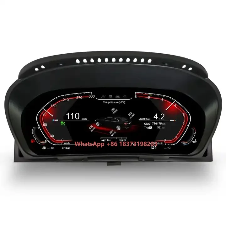 

12,3-дюймовый автомобильный ЖК-дисплей приборной панели, панель спидометра для BMW X6 E71 2006-2013, цифровой приборный кластер
