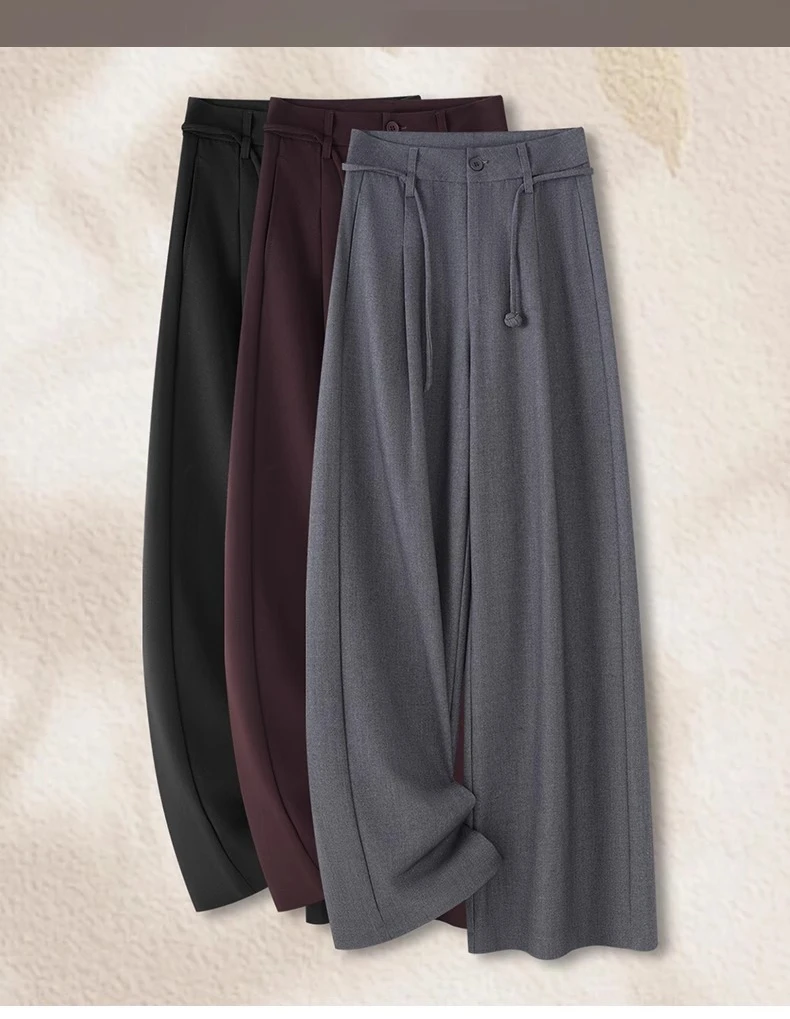 Spring and Autumn New Women's Pants, High Waisted Straight Leg Slim Fit Jeans, Commuting Casual Pants