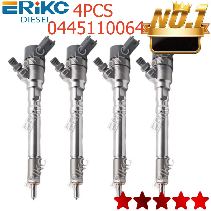 

0445110064 33800-27000 Fuel Injection Nozzle 0 445 110 064 for HYUNDAI Santa 33800-27010 0445 110 064 Diesel Injector 4PCS