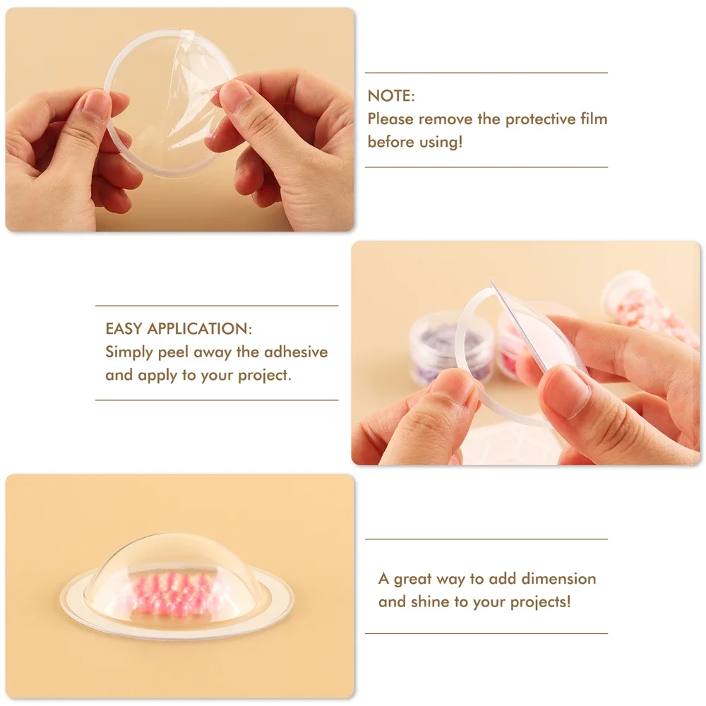 3D Dimensional Shaker Domes For Adding Dimensions to Shaker Cards Plastic Puffy Shaker Covers scrapbooking supplies