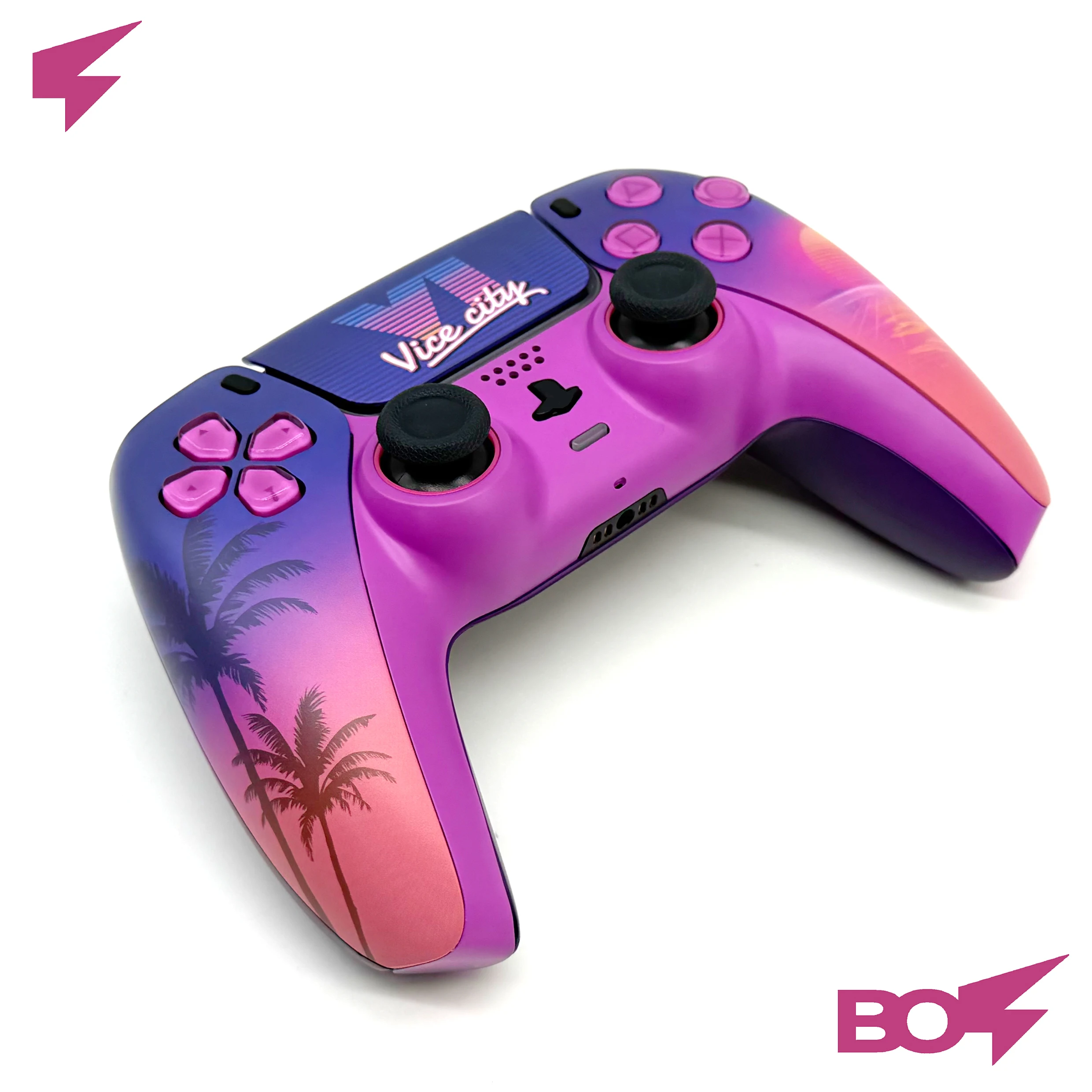 Sunset City PS5 Controller Shell Faceplate Cover with Touchpad for DualSense Controller, Replacement for BDM-010 to BDM-060 view 6