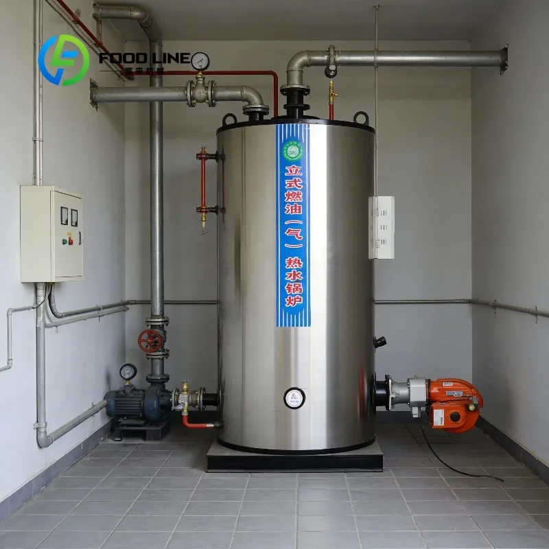 Custom 100kg 300kg 600kg Gas Fired Vertical Steam Generator Safety Protection Energy Efficient Low Noise for Printing Factory