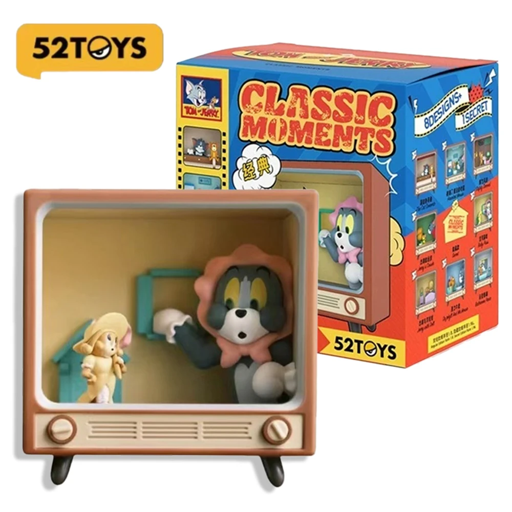 

52 игрушки Том и Джерри, аниме-фигурка, слепая коробка, Том и Джерри, классический момент, загадочная коробка, украшение комнаты, детские игрушки