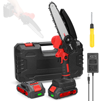 21V 6inch Electric Pruning Saws Small Wood Splitting Chainsaw Brush Motor One-handed Woodworking Tool for Garden Orchard