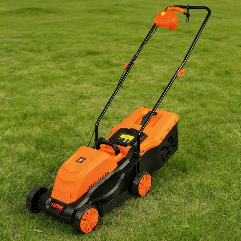 

Portable Hand Push Lawn Mower, New Industrial Grade Electric Lawn Mower, 1300W Grass Cutting Original Equipment