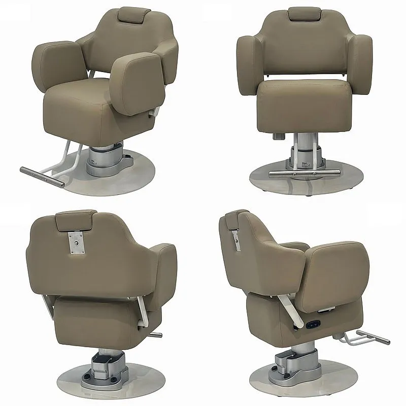 Electric Reclining Barber Chair Salon Beauty Hair Stylist Chair Hydraulic Lift Hairdressing Chair for Salon