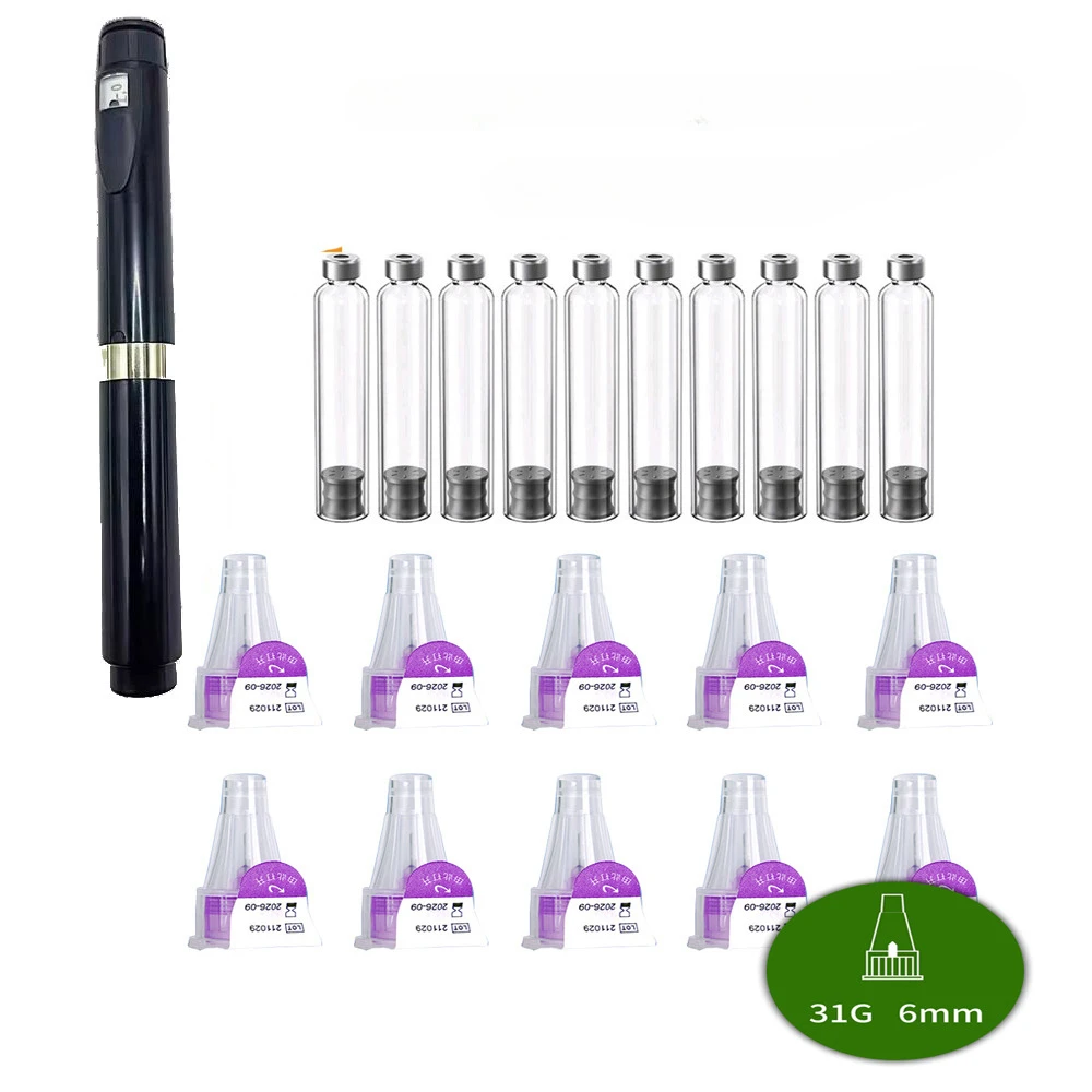 1 set Magische Pen met 3 ml Lege Cassette Cartridge Steriele Individuele Verpakt Tattoo Insuline Injectie Pen Kit Voor Lilly Insuline
