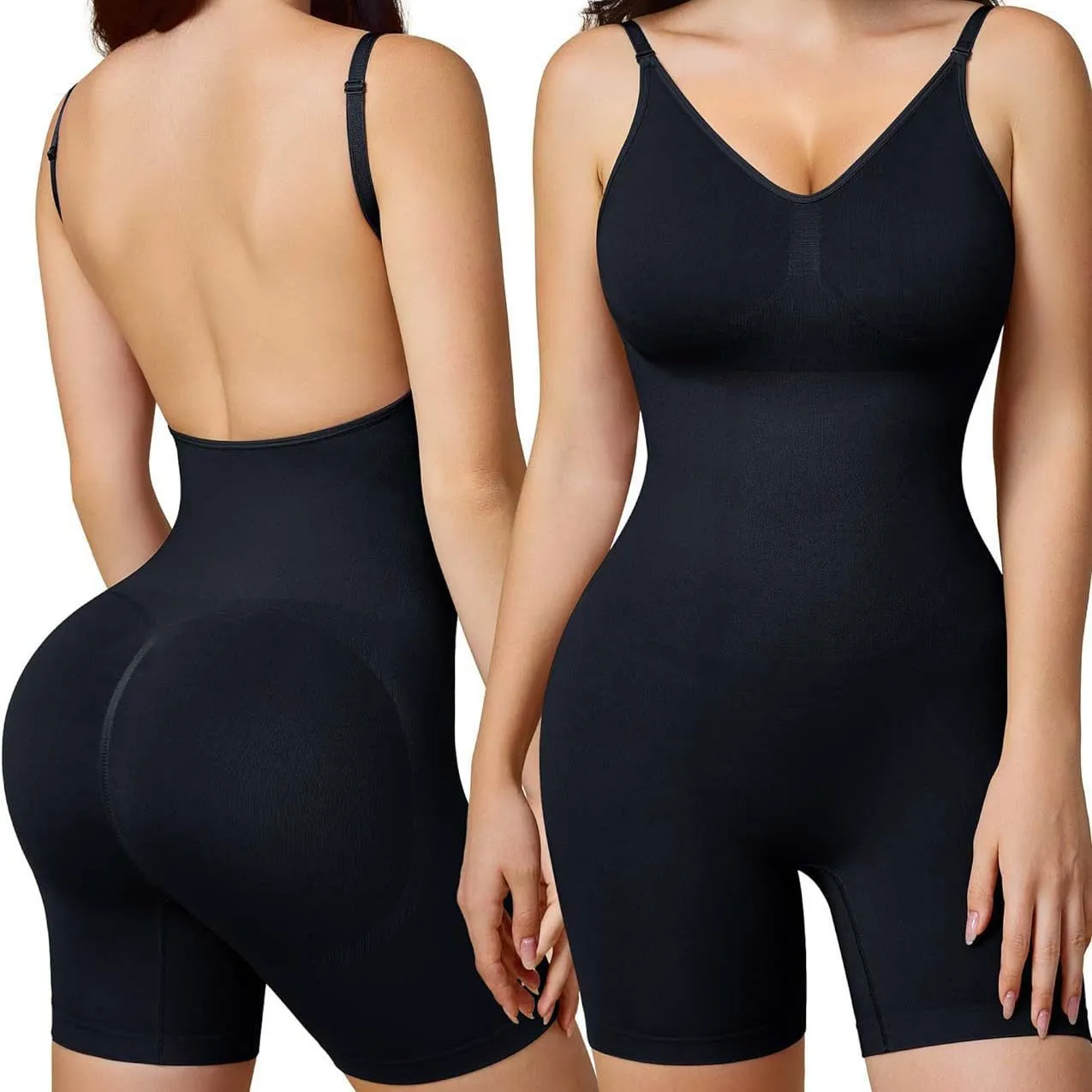 Women Seamless Shapewear Bodysuit Tummy Control Butt Lifter Waist Trainer Push Up Hip Enhancer