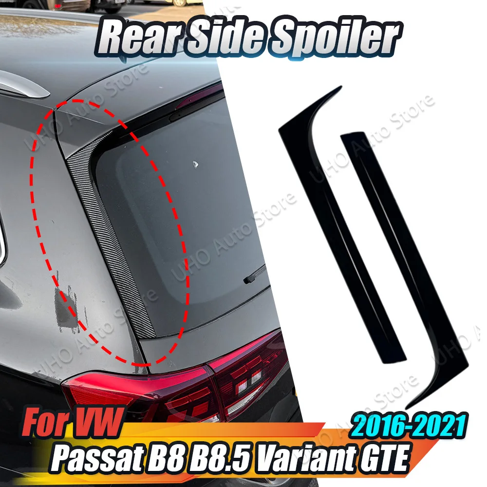 Janela traseira do carro lateral tronco spoiler canards divisor corpo kits para volkswagen passat b8 b8.5 variante traval wagon gte 2016-2021