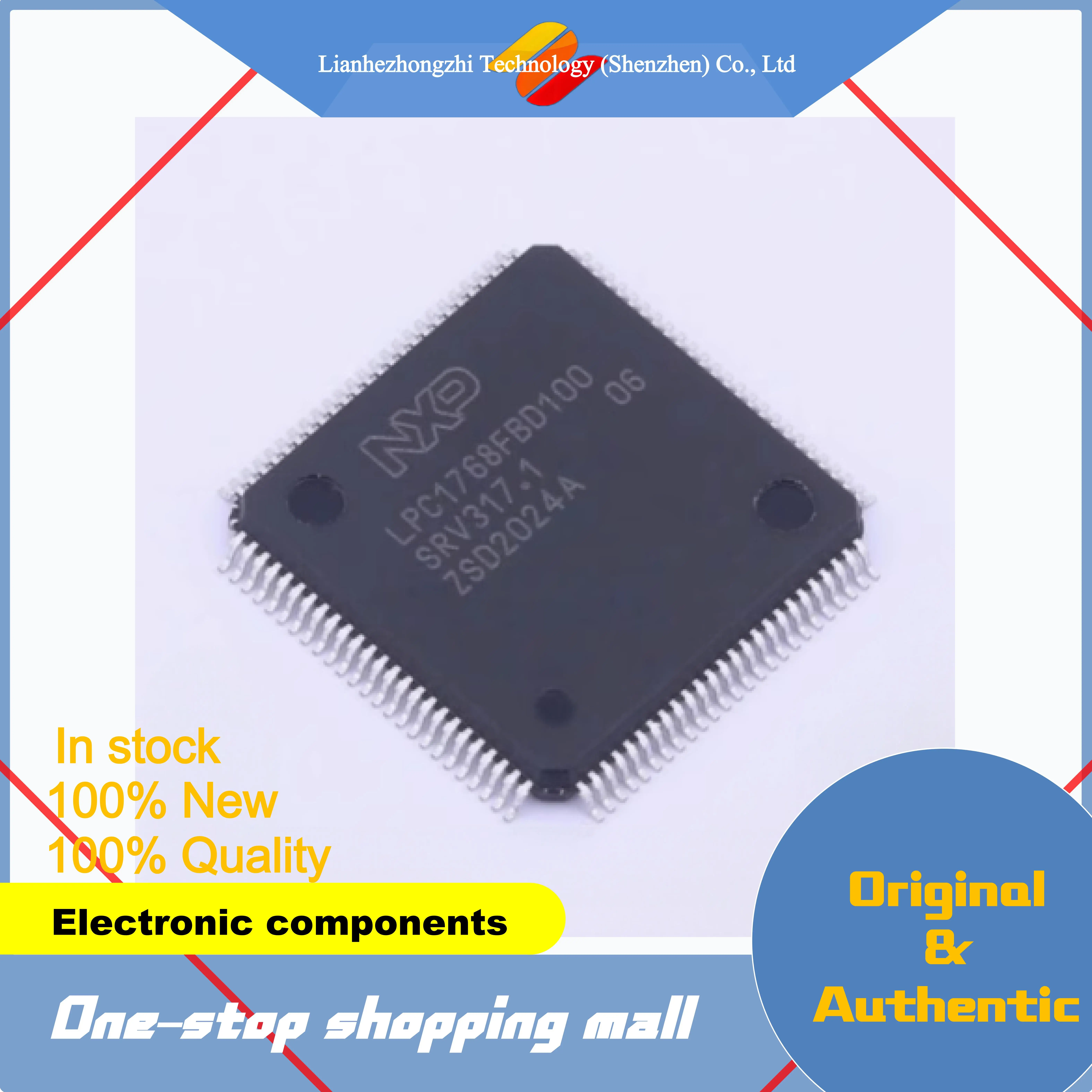 

LPC1768FBD100 100-LQFP IC MCU 32BIT 512KB FLASH Microcontrollers - MCU SMD 100% NEW