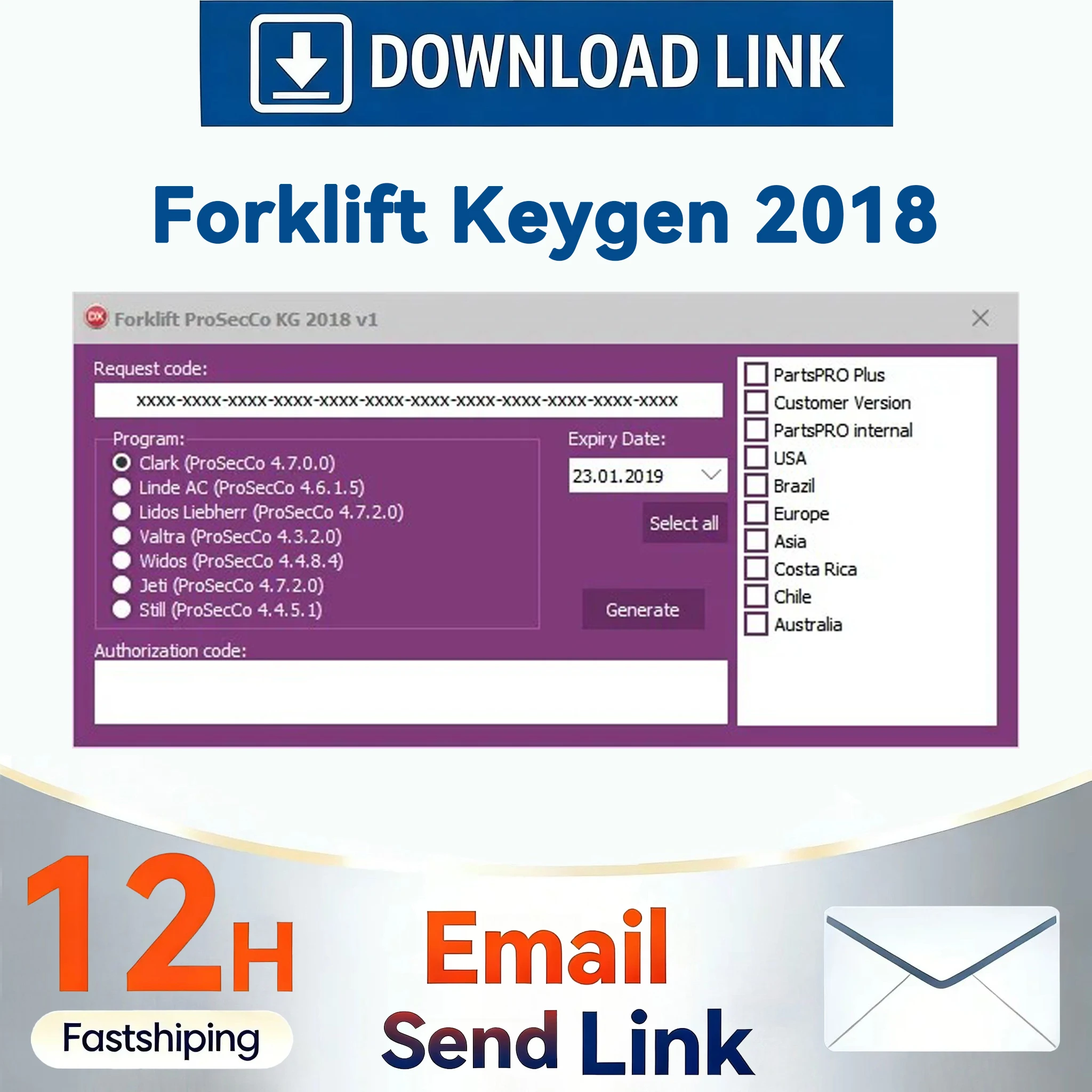 

Clark \ Linde \ STILL \ Liebherr Lidos \ Valtra \ Jungheinrich \ Valtra \ Widos Вилочный погрузчик Combo Forklift Keygen 2018