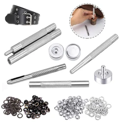 80sets Metal Eyelet Grommet Punch Installer Tool Set for Belt Clothes Canvas Curtains Shoes Tent 4mm 5mm 6mm 8mm 10mm 12mm