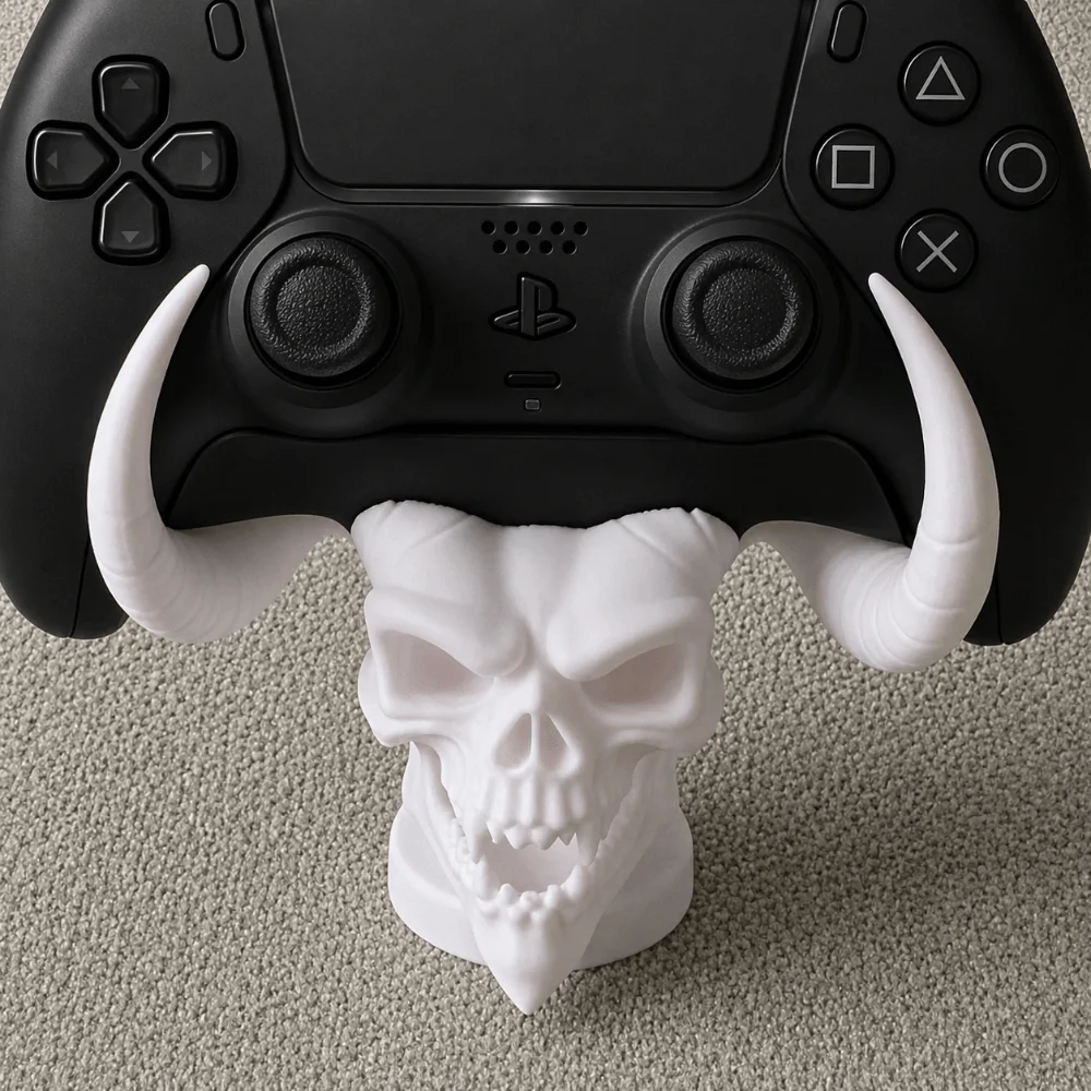 3D Printing Game Controller Display Stand Universal Space-Saving Horned Devil Stand Creative Controller Holder for PS5/4