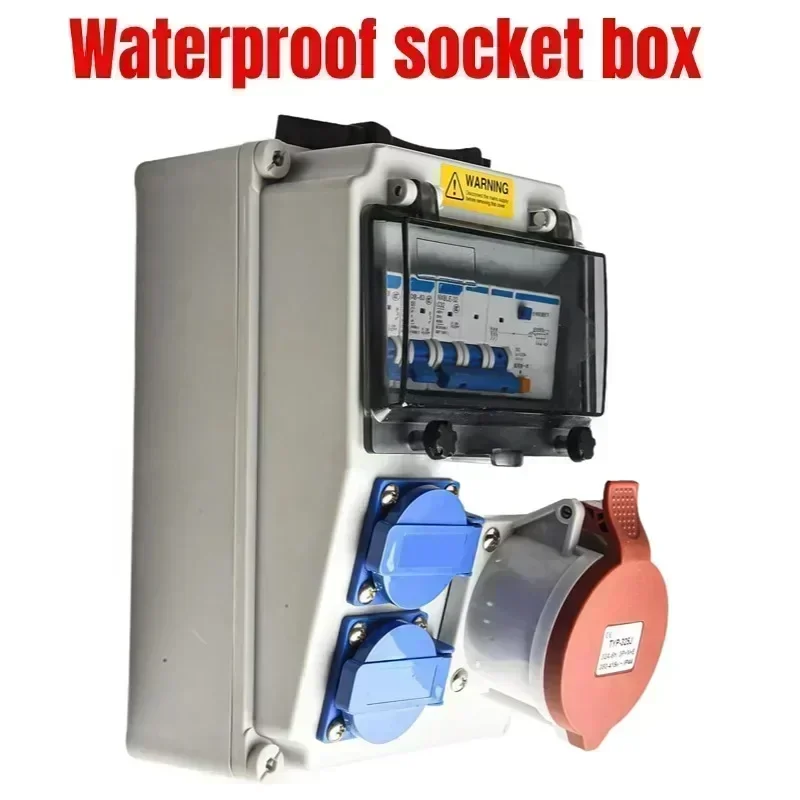 

Multi Socket Wall Mounted Outdoor Distribution Box with Safety Protections Tailored for Construction Environments