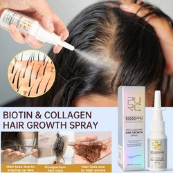 PURC Biotin Hair Growth Products for Men Women Hair Loss Treatment Fast Grow Hair Spray Regrowth Thicken Oil Hair Care