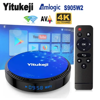 Yitukeji W2 플러스 TV 박스, 안드로이드 11, Amlogic S905W2, 2.4G, 5G 와이파이, BT 4K, 64G, 32G, 16G 