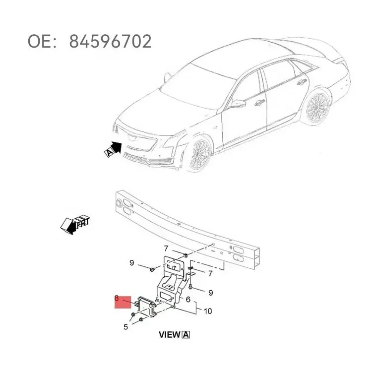 Radar sensor computer for forward distance monitoring 84596702 Forward distance radar sensor  for Cadillac Buick