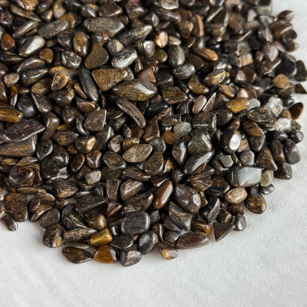 5-12mm Bronzite Crystal Chips, Bronzite Gemstone Chips, Natural Bronzite Chips gravel, Interior decoration crystal