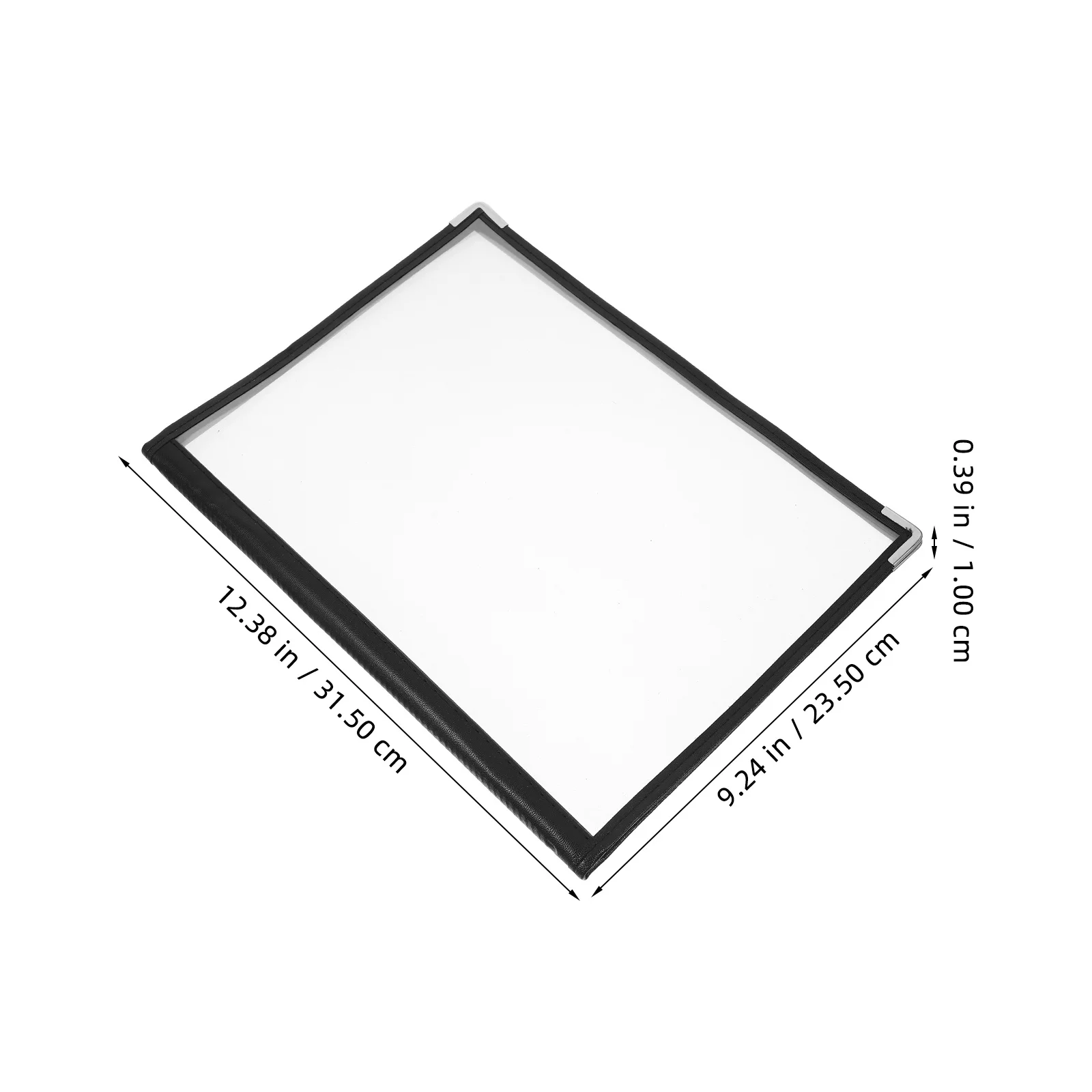 Porta Menu a 3 Pagine e 6 Lati in PVC Trasparente, Libro Menu per Ristoranti, Caffè, Bar, Lista Vini, Copertina Protettiva Riutilizzabile