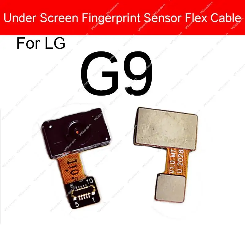 Under Screen Fingerprint Sensor Flex Cable For LG G8X G9 V50S V60 ThinQ Velvet 5G G900 Fingerprint Sensor Home Touch Flex Ribbon