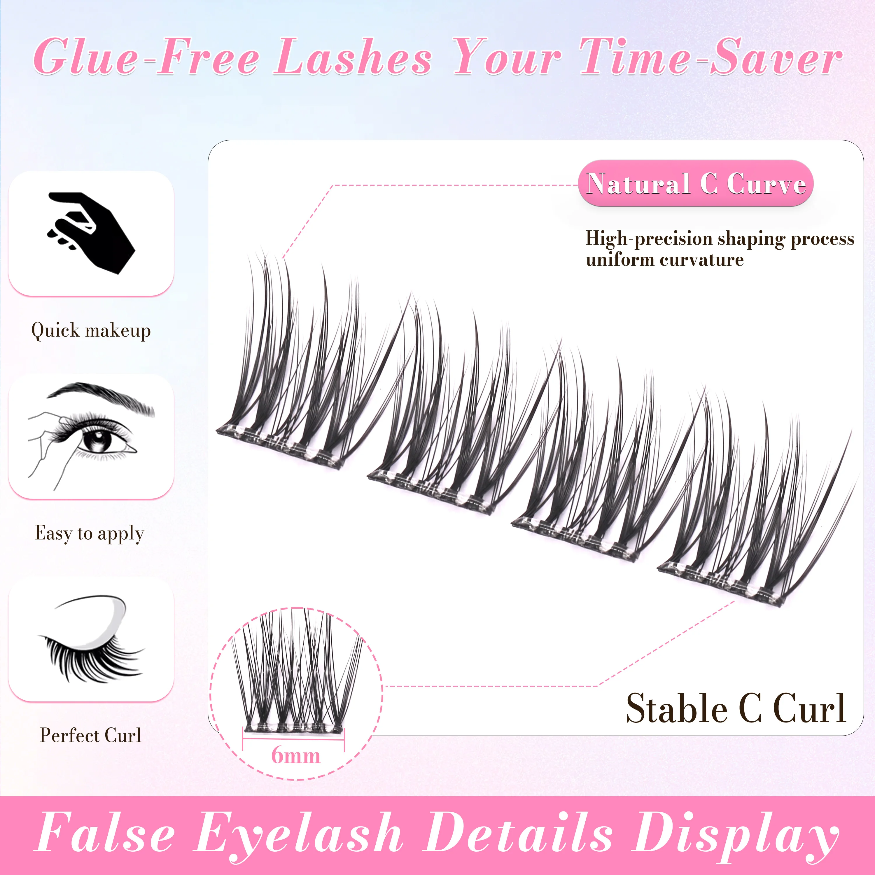 100 Clusters Natuurlijke en La - Eyelash Extension Last recensie en prijs